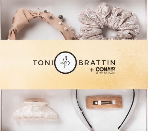 5-Piece Coffee & Cream Hair Accessory Set
