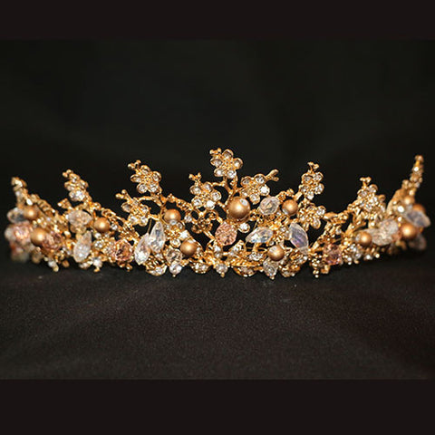 Handmade Gold and Pearl Crown